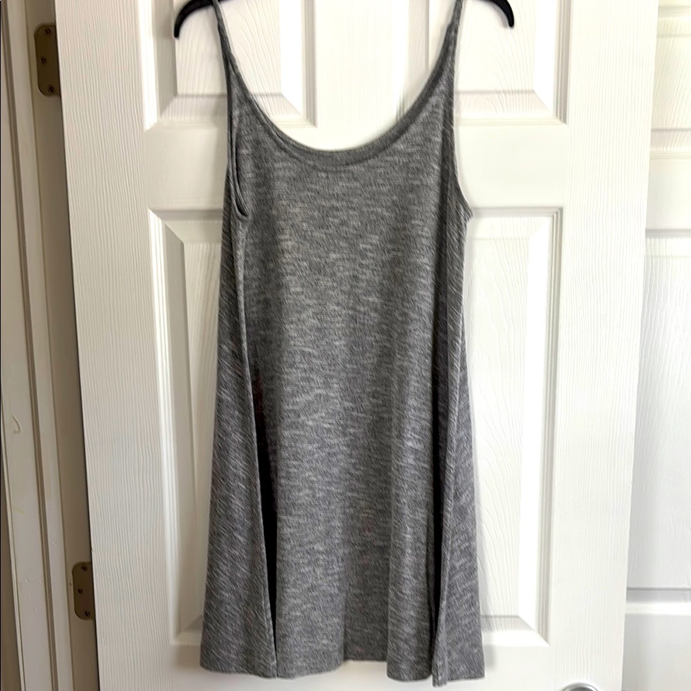 LOU & GREY SPAGHETTI STRAP LOUNGER/COVER UP in Grey Size Small